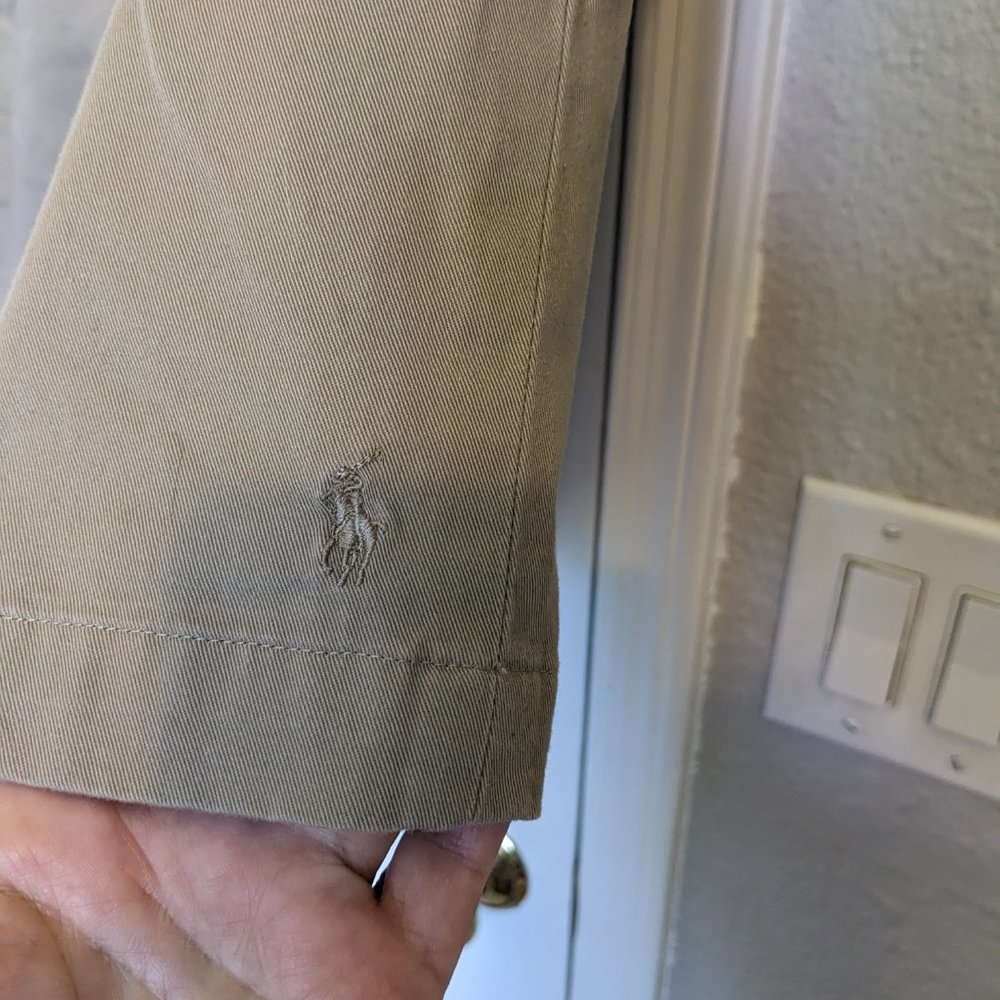 NWT!!! | 90s Vintage Lauren Bermuda Shorts | Tan / Khaki | 10 | 100% Cotton - Picture 2 of 8